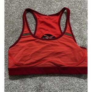 Lululemon Women's Size 10 Alarming Cranberry Orange Sports Bra